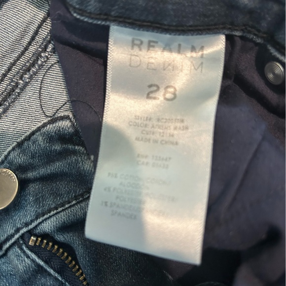 Realm Denim Ankle Skinny Jeans Size 27 - Picture 3 of 3